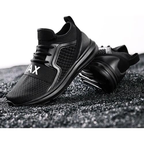 2020 white black comfortable casual para Light mesh men knitting zapatos Breathable Casual hombre causal shoe solid leisure s