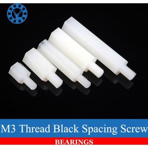 30Pcs M3+6mm Spacing Screw for PCB/Computer Motherboard Hexagonal Nylon Standoff Spacers NEW