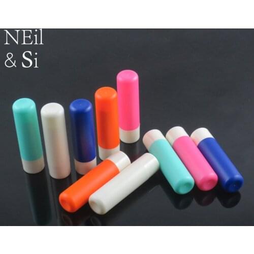 4g Plastic Lipstick Bottle Empty Lip Pomade Tube DIY Batom Cream Bottles Candy colors Free Shipping