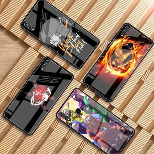 Free Fire Game Luxury Tempered Glass Phone Case Cover For Huawei P20 P30 P40 Lite PRO Mate 20 30 Lite Pro