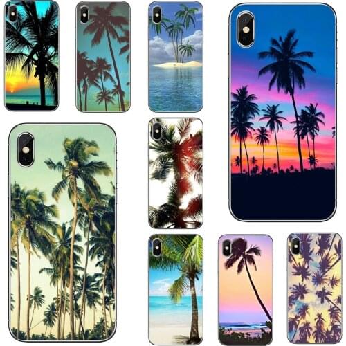 Tropical-Beach-Palm-leaves-Trees-Stand For Xiaomi poco X3 nfc F2 Pro M3 Mi 5X 6X Max Mix 1 2 2S 3 Mi5 Mi6 Mi3 Mi4 Cover