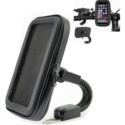 Phone Holder Universal Bicycle Waterproof Case Bag Handlebar Mount Motorcycle 360 Rotating For Phones Support GPS 4.7-6.3 inch