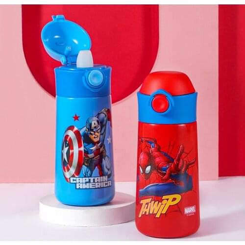 Disney kids duck cups with straws Marvel elementary school choke proof portable drop proof cups