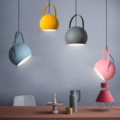 Nordic Led Childrens Pendant Lights Lampshade Dining Room Kitchen Child Bedroom Decorative Luminaires Indoor Lighting Designer