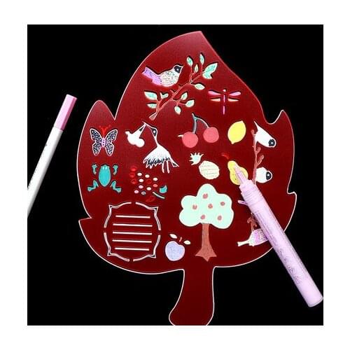 8 Styles Can Choose Different Drawing Shapes Kids Decor Props Painting Tools For DIY Album Accessories Scrapbook Photo Album