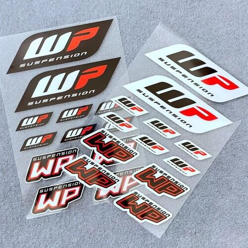 For Duke KTM 200 390 690 990 901 190 1290 Kawasaki Honda Yamaha Reflective WP Suspension Damping Decal Logo Waterproof Sticker