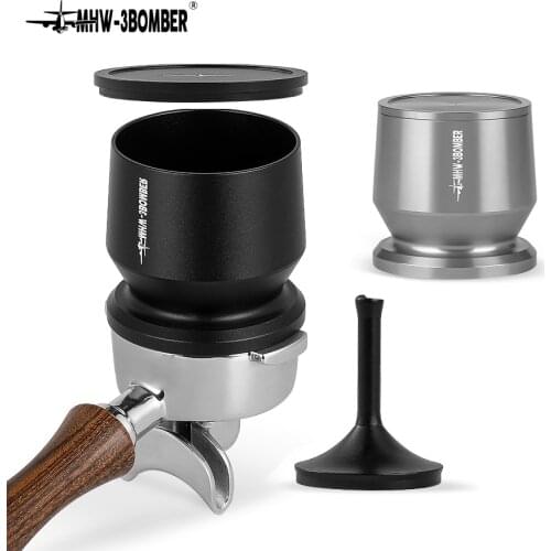 58MM Aluminum Alloy Dosing Ring Brewing Bowls Coffee Sniffing Mug Powder Feeder Tank Coffee Tamper Espresso Tool Cafe Accessory
