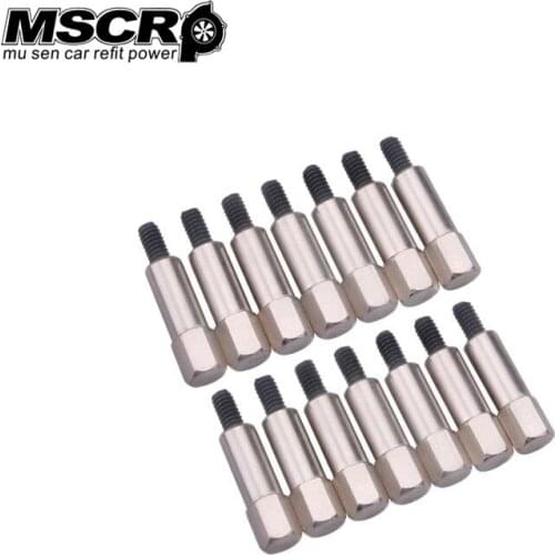 CHROME VALVE COVER BOLT FIT FOR CHEVY 283 305 327 350 383 SBC STUD KIT 14 pcs