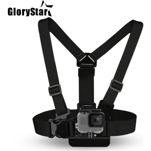 Chest Strap mount belt for Gopro hero 8 7 6 5 Xiaomi yi 4K Action camera Chest Mount Harness for Go Pro SJCAM osmo sport cam fix