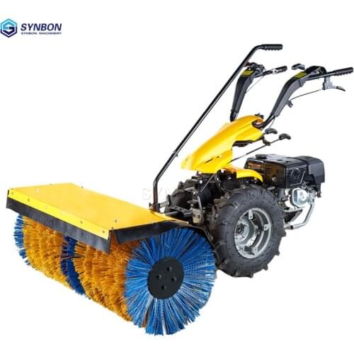 SYNBON Mini Snow Blower Sweeper Gasoline Road Hand start Hand Push