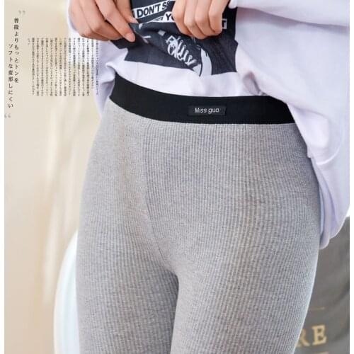 Fashion Cotton Pants Women High Rise Leggings Sweatpants Girls Leggings Punk Rave