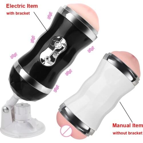 OLO Automatic Male Masturbator Self Heating Vibrator Masturbation Cup Real Vagina and Mouth Suction Cup Sex Toys for Men 18 Mode