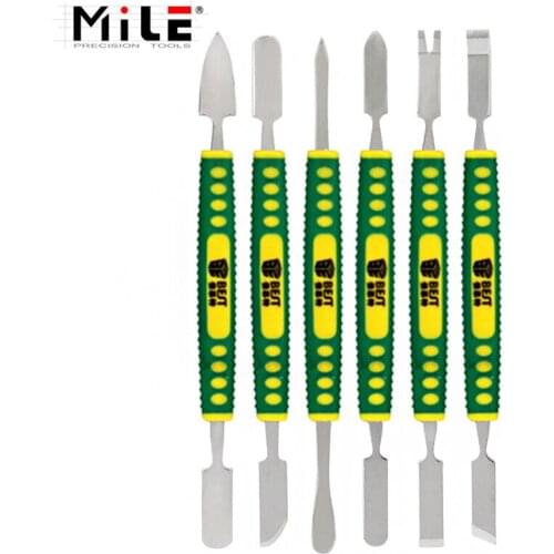 Best 6PCS/SET Phone Tablet Opening Tools Dual Ends Metal Spudger Set For iPhone iPad Samsung Smartphone Shaving Pen