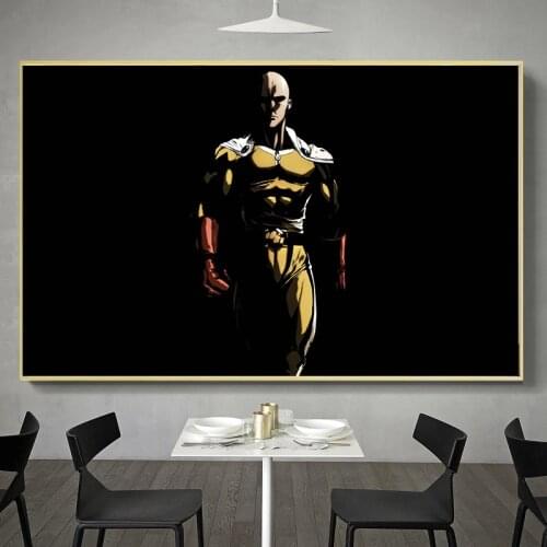 One Punch Man Anime Manga Wall Art Print Decor,50 x 70 cm,No Frame