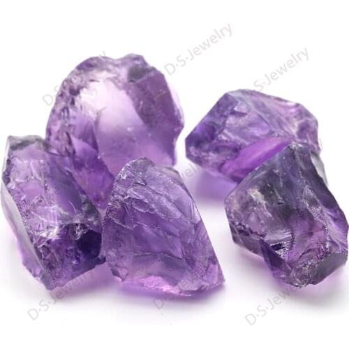 Raw Rough Clear Amethyst Gemstone Natural Amethyst Irregular Raw Quartz Crystal Gift Jewelry Accessory Home Decor
