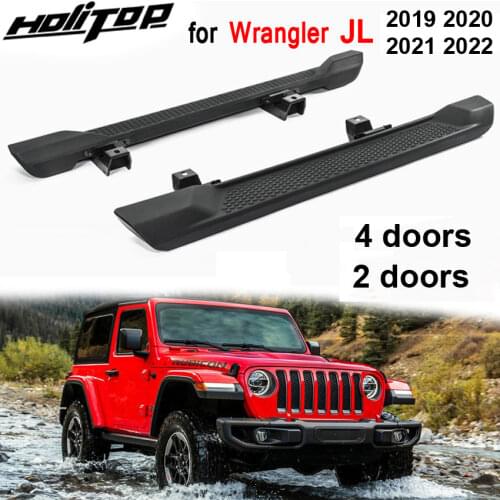 New Arrival side bar side step running board for Jeep new Wrangler JL 2 doors or 4 doors, original style, brand new ABS material