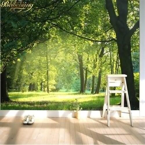 Beibehang wallpaper Idyllic natural scenery and flowers living room bedroom background wallpaper 3D stereo wall mural wall paper