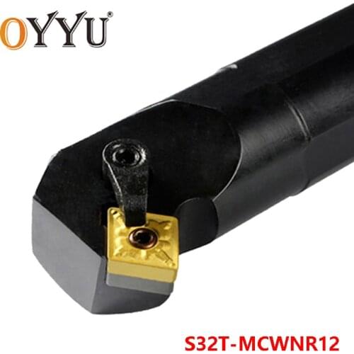 OYYU S32T-MCWNR12 Internal Lathe Cutting Shank 32mm MCWNR Turning Tool Holder Carbide Inserts Arbor