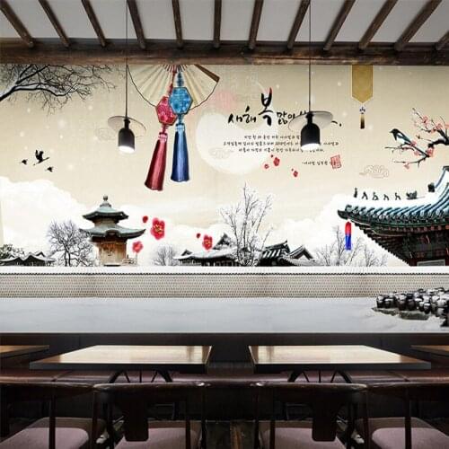 Drop Shipping wallpaper 3d European Retro Colorful Metal Plate Custom Mural Restaurant Car Shop Background Wallpaper