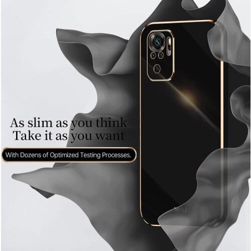 For Redmi Note 10 9 8 Pro 9T 9S 10S 10T 9A 9AT Plating Shockproof Silicone Case Cover For Xiaomi Poco X3 NFC F3 GT M3 F2 Pro