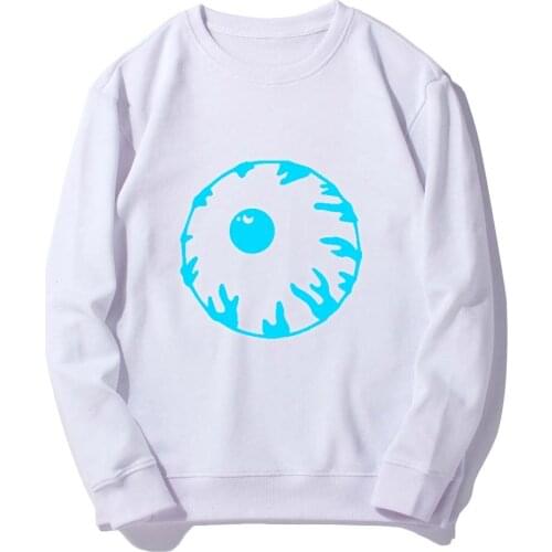 Harajuku Hoodies Parasyte -the maxim- Long Sleeves Round Collar Sweatshirt Tracksuit The Screw Thread Cuff Luminous Jacket