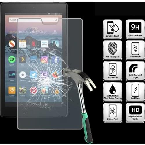 For Amazon Fire HD 8 (2018) alexa Tablet Ultra Clear Tempered Glass Screen Protector Anti-friction Proective Film