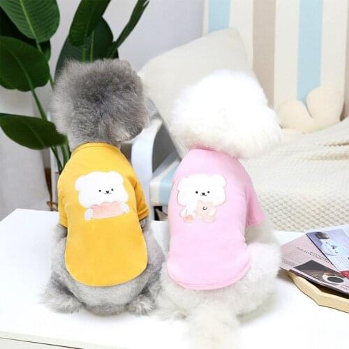 S-2XL Autumn Winter Two-Leg Cute Bear Warm Breathable Dog Jacket Clothes Puppy Outfit Pet Cat Coat Fashion Clothes Small Dog