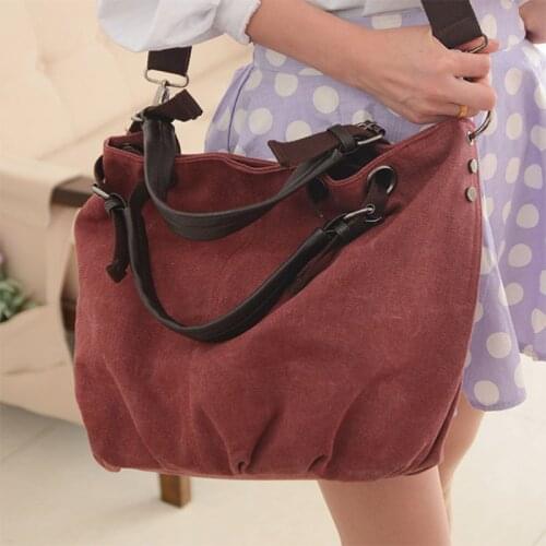 Women Shoulder Bag Vintage Ladies Handbag Large Capacity Fashion Bags New Casual Handle Storage
