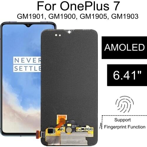 6.41" AMOLED For OnePlus 7 LCD Display Touch Screen Digitizer Assembly Replacement For phone GM1901 GM1900 GM1905LCD
