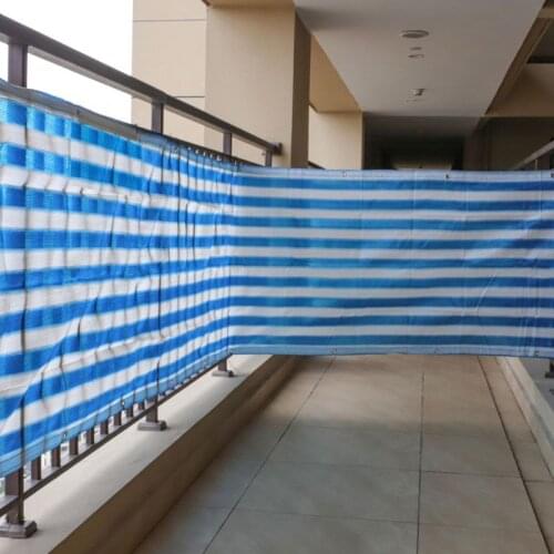 1 Set 5m Heat Resistant Balcony Privacy Screen Fence Shade Cover Anti-UV Wind Protect
