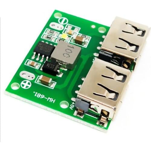 1PCS Dual USB Output 9V/12V/24V to 5V 3A DC-DC Car Charging Step-Down Voltage Regulator Charging Module