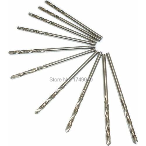 10pcs Micro Drill Bit 2.0mm HSS Straight Shank Electrical Tool Twist Drilling Bit Suitable For Wood Aluminium Plastic Drilling
