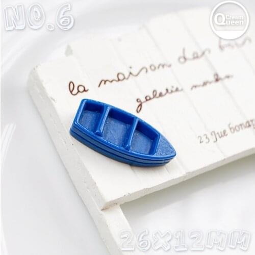 32*18mm 30pcs Diy Craft Flat Back Resin ocean life buoy boat Cabochon for diy decoration
