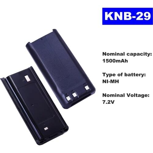 7.2V 1500mAh NI-MH Radio Battery KNB-29 For Kenwood Walkie Talkie TK-3207/3207G/3317/3217 Two Way Radio