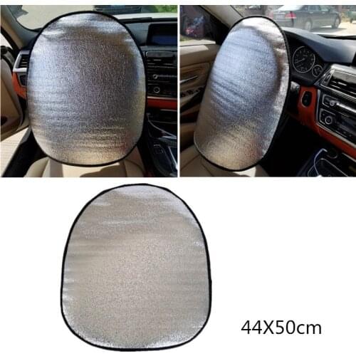 Car Steering Wheel Sun Shade Cover Accessories Sunshade Reflective Car Sun Sunshade Protection Protector Silver Aluminum Film