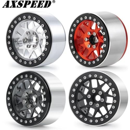 #7 Alloy Beadlock 2.2inch Wheel Rims Hub Wheel Rim for 1/10 RC Car Wraith D90 90034 90035 Parts