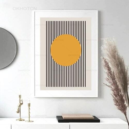 Bauhaus Exhibition Unique Geometric Poster Minimalist Art Canvas Print Abstract Painting Wall Picture For Living Room Home Decor