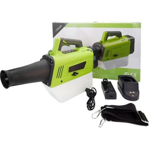 Portable Lithium Battery Fogger Wireless Cordless Home Mist Sprayer Disinfection Spraying ULV Cold Fogging Machine