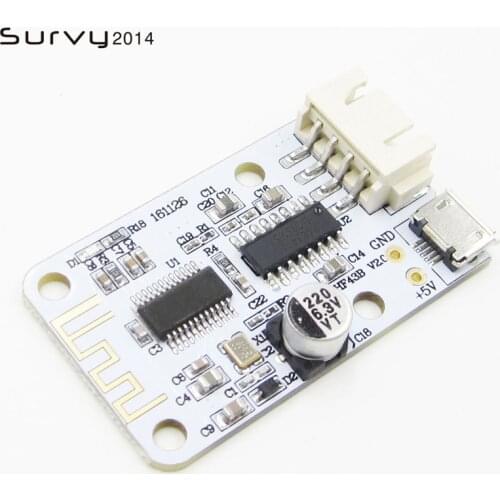 PAM8403 Wireless Stereo Audio Receiver Module For Arduino Digital Amplifier Sound Loud Board Micro USB Bluetooth 4.0 3W+3W