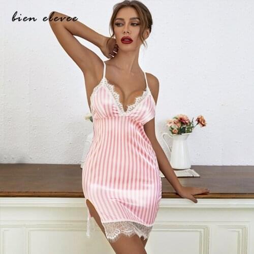 Женские шелковые ночные сорочки Bien Elevee China At AliExpress