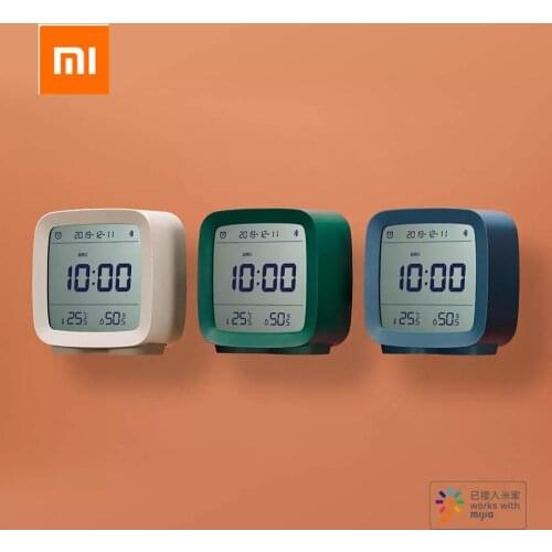 Original XIAOMI Cleargrass Bluetooth Alarm Clock smart Control Temperature Humidity Display LCD Screen Adjustable Nightlight