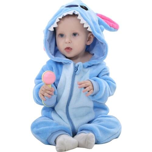 Infant Toddler Rabbit Dog Lion Tiger Dinosaur Costumes Baby Boys Girls Kigurumi Cartoon Animal Onesies Romper Halloween