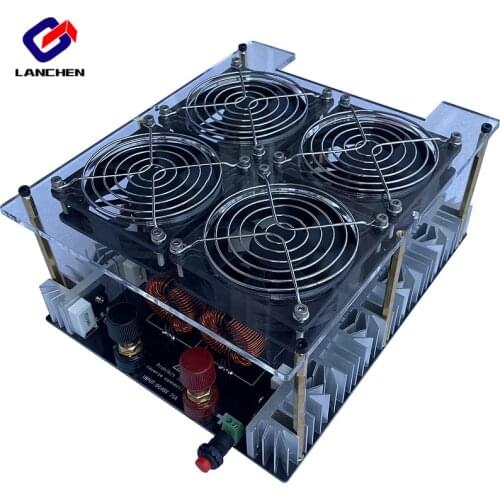 5000W ZVS Induction Heater Induction Heating PCB Board Heating Machine Melted Metal + Coil+Pump+ crucible+power supply