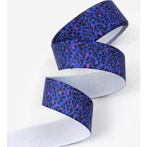 Leopard printed grosgrain ribbon 75/38/25/22/16 10/25/50 yards wedding decorative ribbons DIY craft webbing