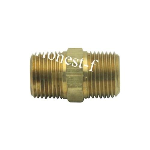 Brass Pipe Hex Nipple Fitting 3/8" Male BSP Air Fuel