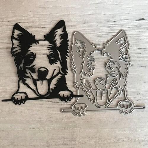MEET HUANG Dog Metal Cutting Dies Scrapbooking Stencil Die Cuts Card Making DIY Decorative Craft Embossing New Dies For 2021
