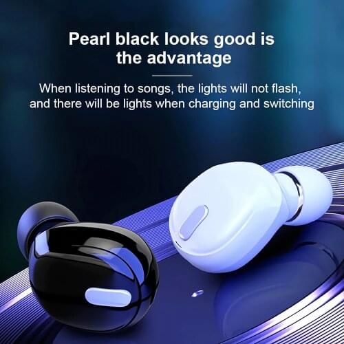 Mini In-Ear 5.0 Bluetooth Earphone HiFi Wireless Headset With Mic Sports Earbuds Handsfree Stereo Sound Earphones for All Phones