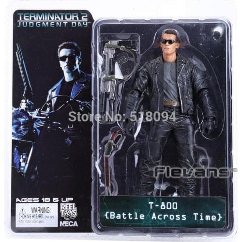 NECA The Terminator 2 Action Figure T-800 Battle Across Time Arnold PVC Action Figure Collectible Toy 7"18cm