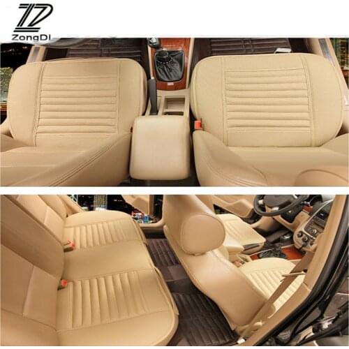 ZD 2018 NEW Pu Leather Car Styling Seat Pad Cushion Covers For Skoda Octavia A5 A7 2 Fabia Yeti BMW E60 F30 X5 E53 X6 Inifiniti