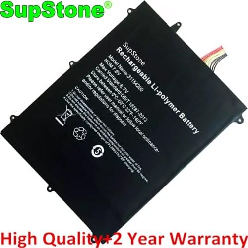 SupStone New 31154200 Laptop Battery For Teclast F6 Pro F6 Plus / Viadimira Nazora 19C With 10-wire plug
